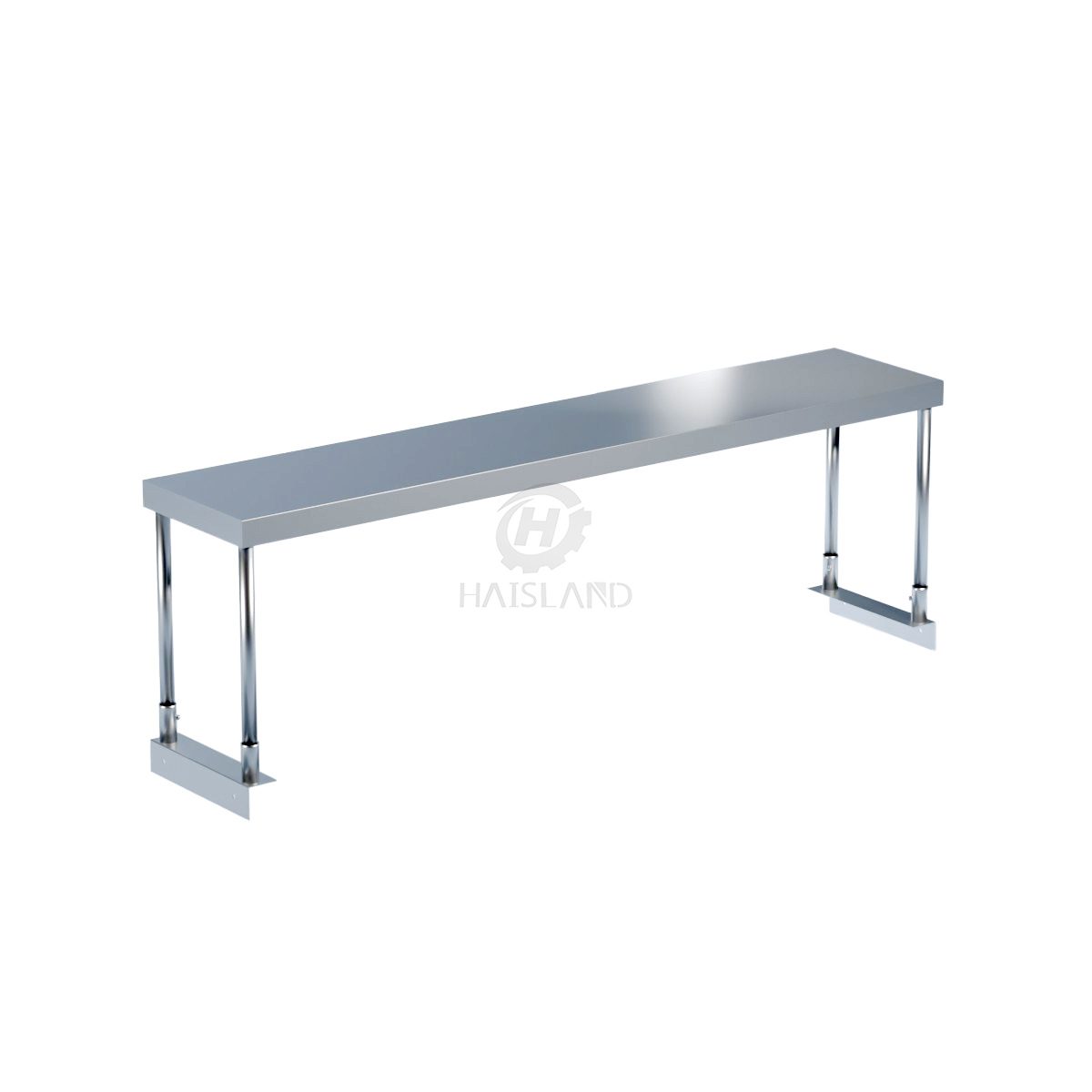 Stainless Steel Single Deck Overshelf 12"X60"