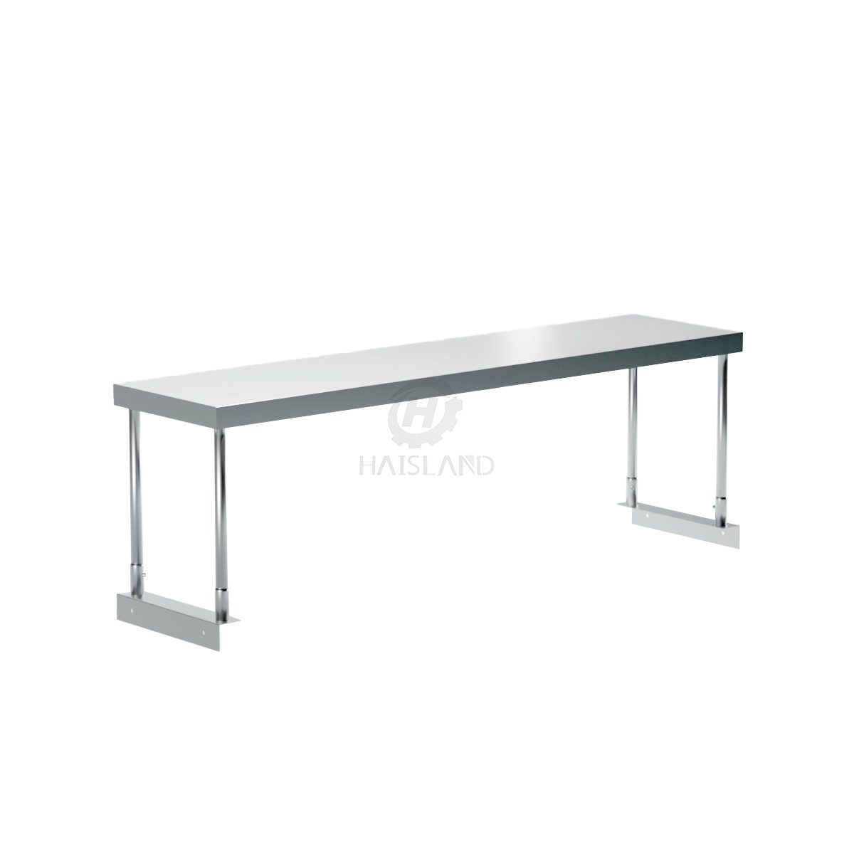 Stainless Steel Single Deck Overshelf 14"X60"