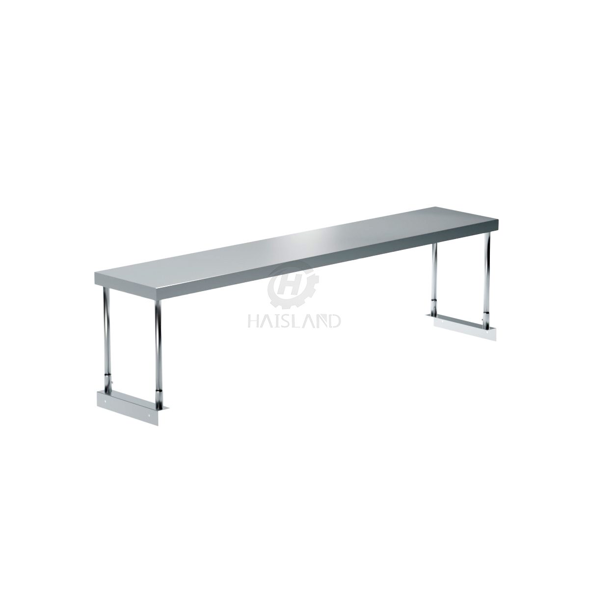 Stainless Steel Single Deck Overshelf 14"X72"