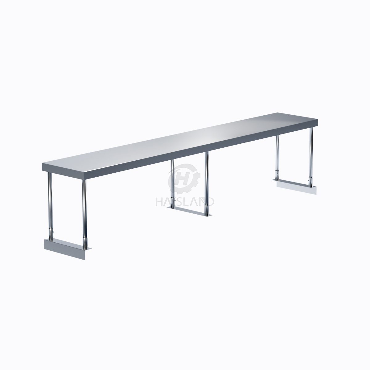 Stainless Steel Single Deck Overshelf 14"X84"