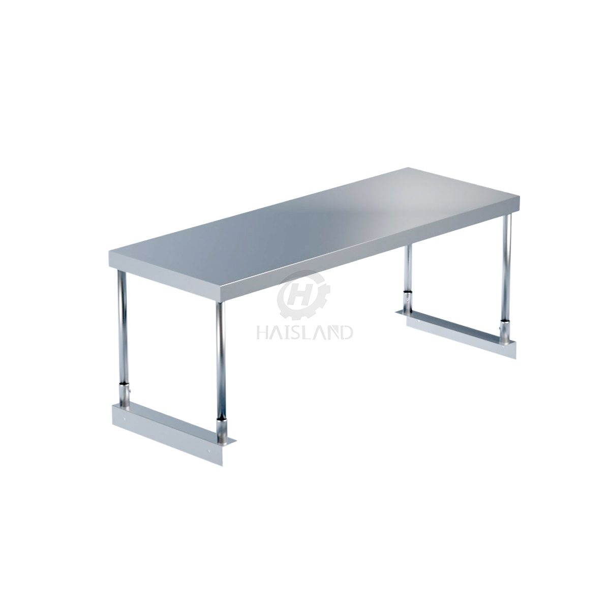Stainless Steel Single Deck Overshelf 18"X48"