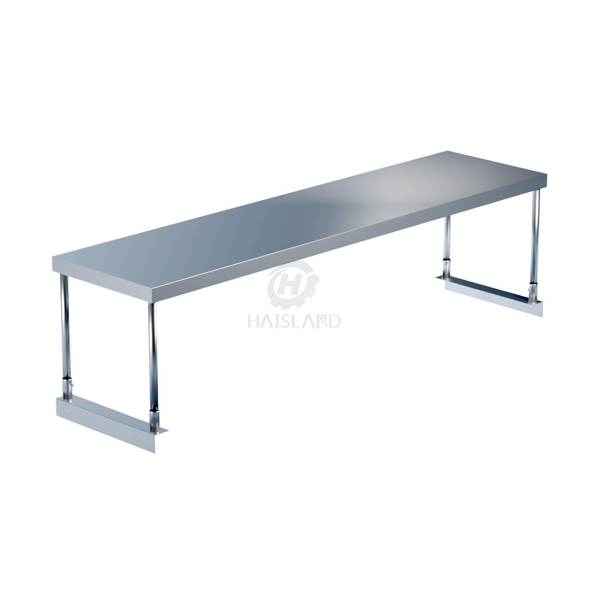 Stainless Steel Single Deck Overshelf 18"X72"