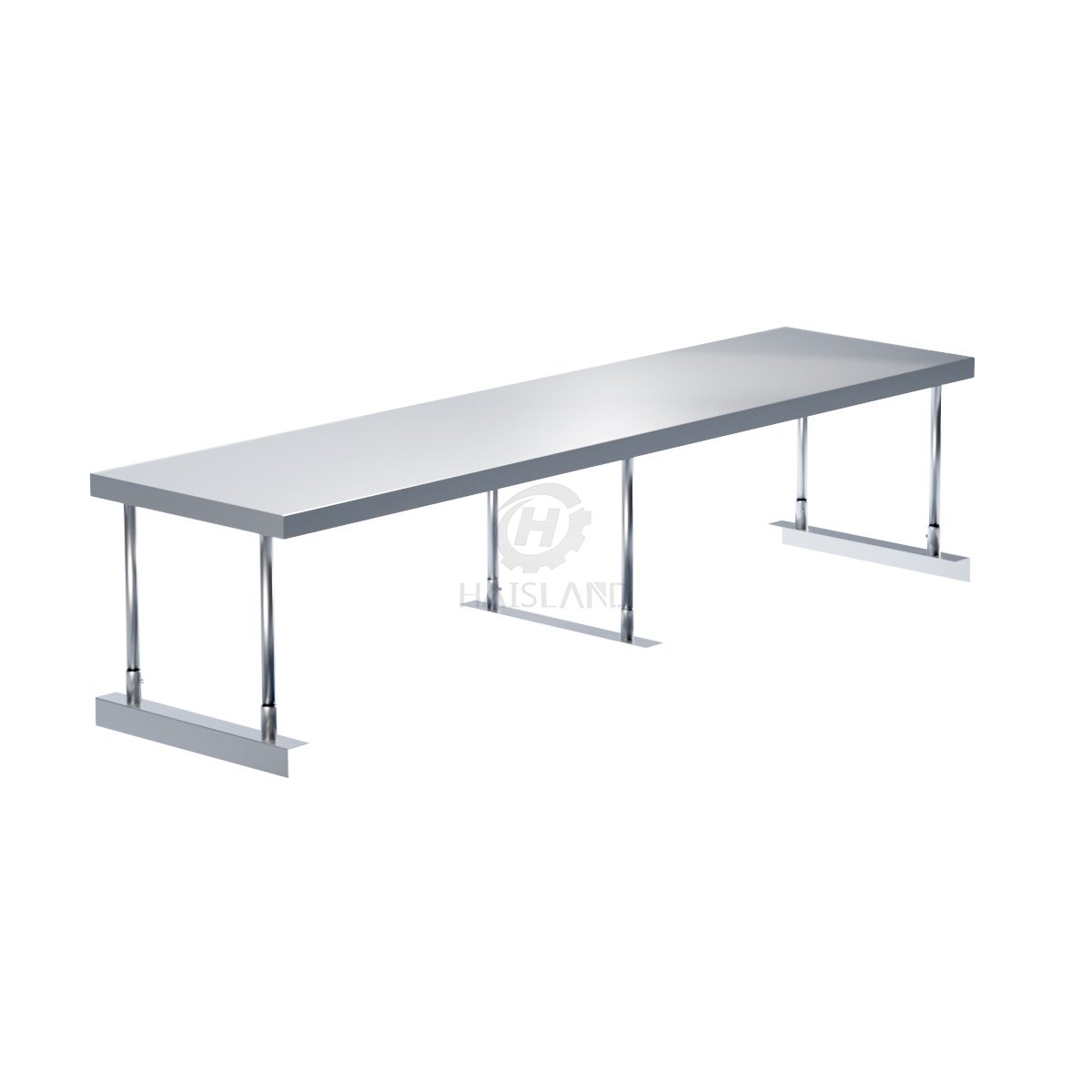 Stainless Steel Single Deck Overshelf 18"X84"