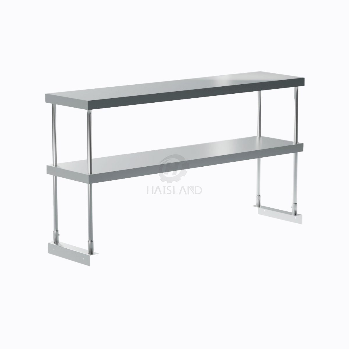 Stainless Steel double Deck Overshelf 12"X60"