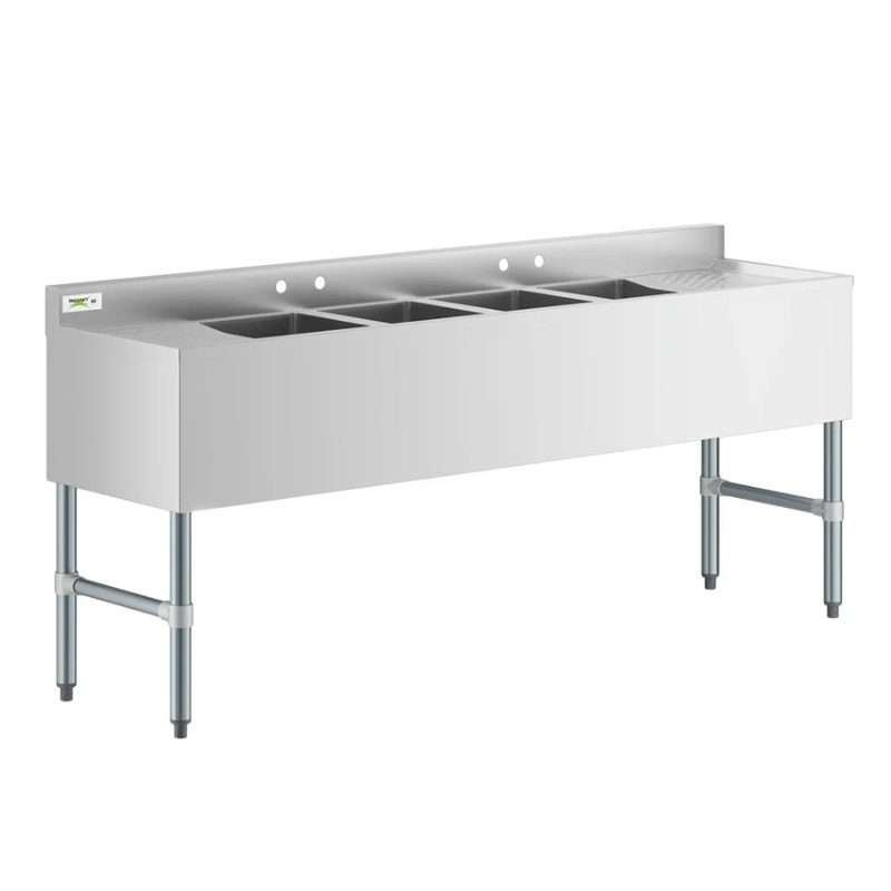 Underbar Sink Four bowls with Two Drainboards 