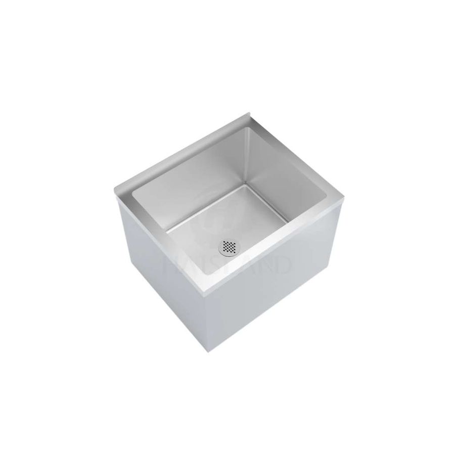 Floor Mop Sink 304SS 16 Gauge Stainless Steel 25"x21"x16"