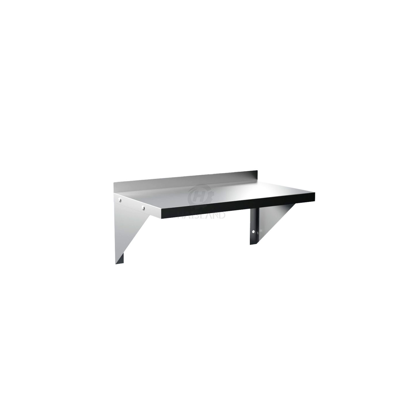 Wall mount shelf 12"x24"x10"H 18Gauge 430S/S shelf and two brackets