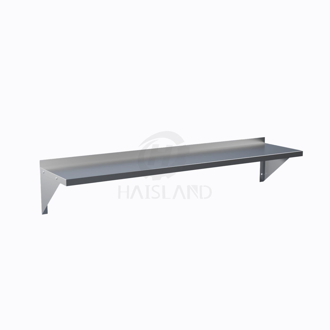 Wall mount shelf 12"x60"x10"H 18Gauge 430S/S shelf and two brackets