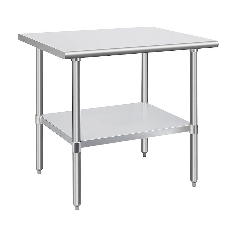 430 Stainless Steel 18 Gauge Work Table 30"X36"
