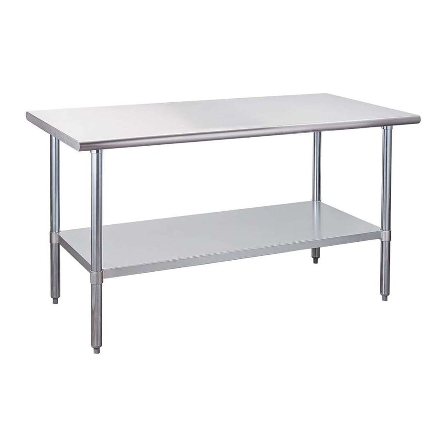 Stainless Steel Work Table 30"x60" with Left Sink 2